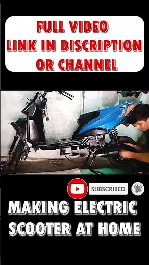 I Built a HOMEMADE ELECTRIC SCOOTER and You Won't Believe What Happened #shorts #diy