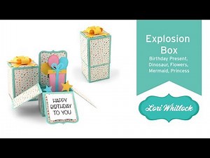 Explosion Box (Birthday Present, Dinosaur, Flowers, Mermaid, and Princess)