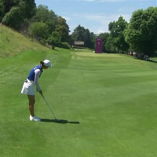 Minjee Lee with the early hole out for eagle 🦅💥 | LPGA