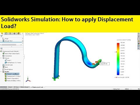 Solidworks simulation 126| How to apply displacement load?