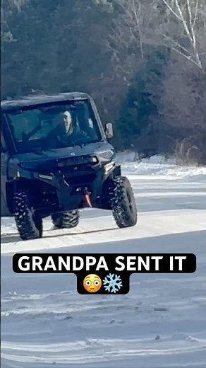Grandpa Testing the Clutched & Tuned Polaris Ranger ❄️😂 #PolarisRanger #UTV #ClutchAndTune #Gilomen