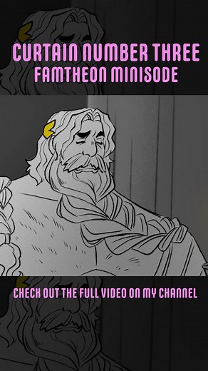 CURTAIN NUMBER THREE | FAMTHEON MINISODE IS OUT!! ALSO THE SHOP IS OPEN WITH NEW MERCH! SO MANY COOL THINGS HAPPENING AT ONCE #famtheon #famtheonwebtoon #greekmythology #animation #2danimation