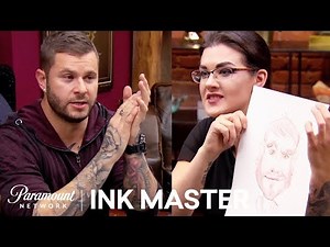 Portraits w/ Crayon 🖍️Ink Box Challenge: Sarah Miller & Bubba Irwin | Ink Master