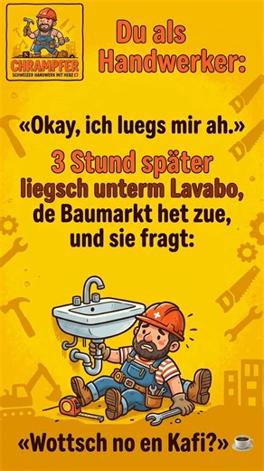 Erschte Mol allei uf de Baustell 😳💪