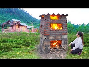 How To Building Trash Incinerator With Bricks and Iron / Live With Nature... Xuân - Free Life