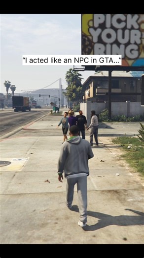 I tried acting like an NPC in GTA V and people actually reacted | GTA experiments.| GTA V | GTA VI