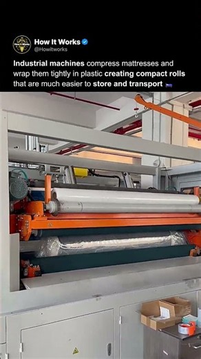 How Mattresses Are Compressed Into Tiny Rolls 🛏️