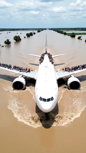 542K views · 3K reactions | Helicopter Rescues Passengers Trapped on Sinking Plane | World Disaster | Facebook