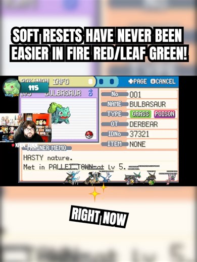 How to Soft Reset in Pokémon Fire Red and Leaf Green