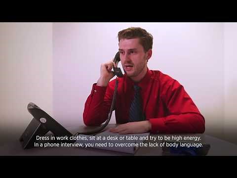 Video 5: How to prepare for a phone interview