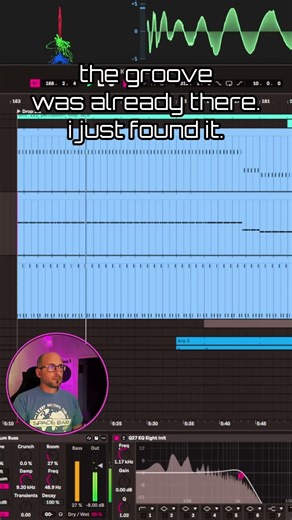 the groove was already there. i just found it.