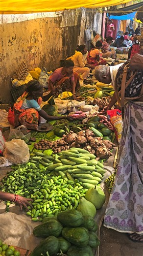 Inside a Rural Village Market: Where Fresh Vegetables Are Sold #informalmarket #viral #trending #yt