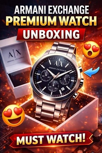Armani Exchange Luxury Watch | Luxury watch Unboxing| AX Watch | Armani Exchange Watch First look
