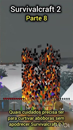 Quais cuidados precisa ter com abóboras Survivalcraft 2? #survivalcraft