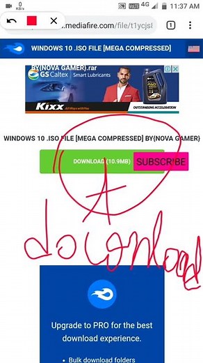 Windows 10 iso in 10mb MediaFire Link in description