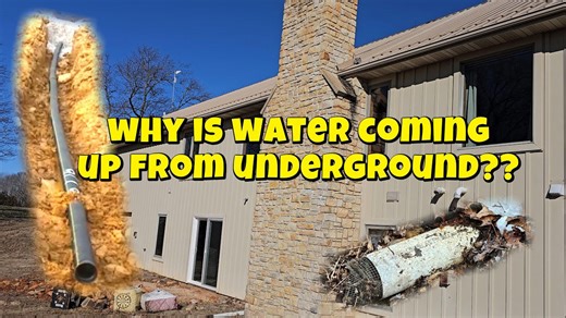 Is this running water coming from a French drain in our basement?