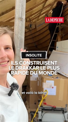Construire le drakkar le plus rapide du monde et traverser l'Atlantique avec, c'est le défi fou lancé par l'association Bátar. Ce chantier titanesque qui dure depuis trois ans à Toulouse est sur le point de se terminer. L'association vise un départ courant 2026. | La Dépêche du Midi