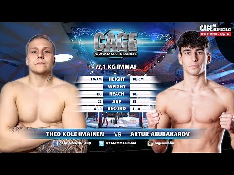 CAGE 58: Kolehmainen vs Abubakarov (Complete MMA Fight)