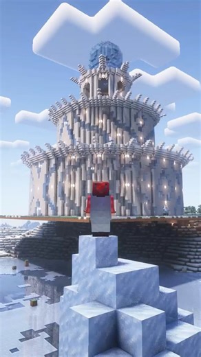 Minecraft Ice palace #tweening #minecraft