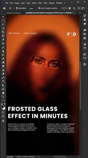 🎯 This glass effect looks expensive. Adobe Photoshop CC Tutorial