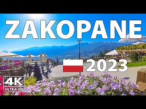 Zakopane Poland Walking Tour ☀️ 4K Walk With Captions