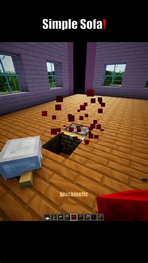 Minecraft Simple Sofa🤯 (Matadora) #minecraft #shorts
