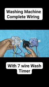 Washing Machine Wiring| Wash Timer Connection| 7 Wire Wash Timer Connection | SN Technical