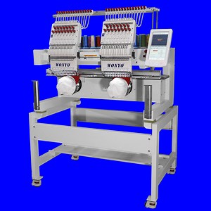 [Hot Item] Wonyo 2 Head Automatic/Cap/Tubular/T Shirt/Computerized Embroidery Machine Price