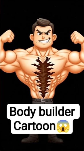 Bodybuilder💪🏻😱 #cartoon #toddlers #anime #animation #viralvideos #shortsfeed #shorts #bodybuilder