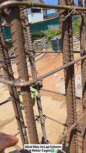 1.3K views · 65 reactions | How to Lap Steel Rebar Cages for Columns...