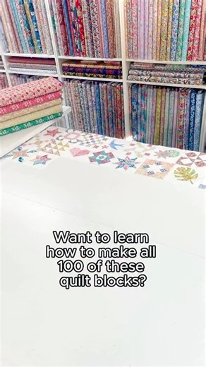 Alice Caroline | Liberty Fabric & Sewing on Instagram: "Create your own Wonderland in 2026! 🌈🌟✨ There’s nothing better than diving into a fresh new project at the start of a new year. Loved by quilters everywhere, the Alice’s Wonderland quilt is a quilt to grow with – improve your sewing skills as you sew the 100 blocks 🪡 Get your copy at www.alicecaroline.com"