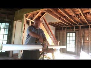Trick to cutting PVC pipe straight with a Sawzall.#plumbing #electrition #home repair