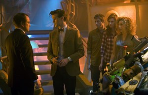 Doctor Who (2005) : Photo Mark Sheppard, Matt Smith (XI), Arthur Darvill, Karen Gillan, Alex Kingston