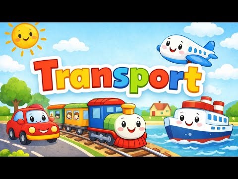 Modes of Transport | Car Train Airplane Ship | Kids Learning🚗🚆✈️🚢