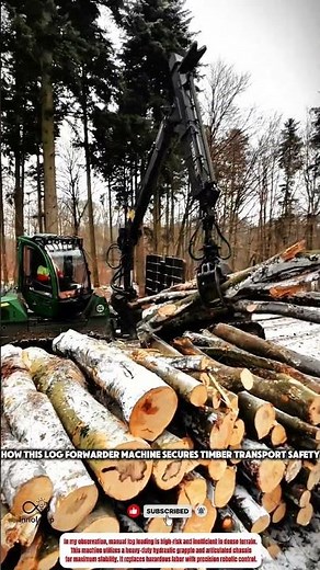 How This Log Forwarder Machine Secures Timber Transport Safety