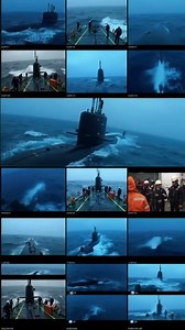 Massive Submarine Surfacing in a Storm #navy