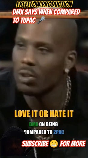 DMX says when compared to Tupac 🎤#2pac #dmx #celebritynews #rap #nyc #rapper #hiphop #tupac #shorts