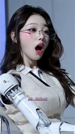 Humanoid Robot Facial Expression Test in Progress. #Shorts #ai_robot_story