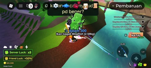 di tengah antara 2 totem ini kita rela bertumpuk demi sesuap element😌@Devi #roblox #fobloxfyp #fishit #mancingroblox