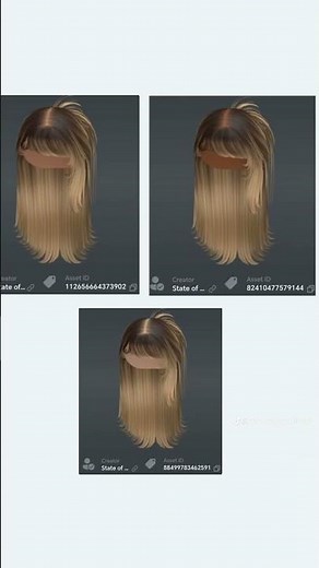 Partie : 8 code des cheveux filles 🫶🏽#roblox