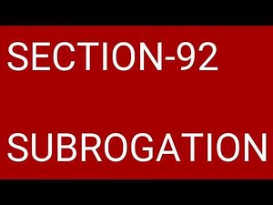 SUBROGATION