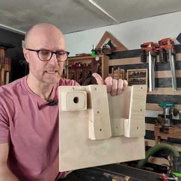 Store Your Sander. But Make It Easy And Free #workshop, #workshopstorage, #toolstorage.