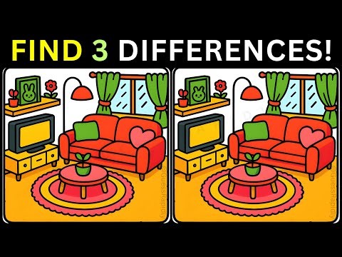 ⏰Only Geniuses Spot All Three Differences💡【#367 Brain Game Challenge Find 3 Differences】