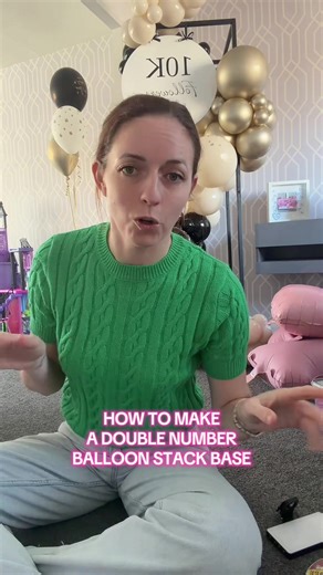 How to Create a Double Number Balloon Stack Base