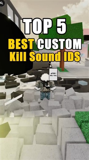 Top 5 BEST JJS Custom Kill Sound IDS #jjs #roblox