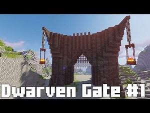 How to Build a Dwarven Fortress Gate in Minecraft Part 1 #Minecraft