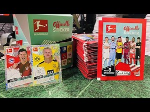 Komplettes BUNDESLIGA STICKER 21/22 Display (50 Tüten) Unboxing [deutsch]