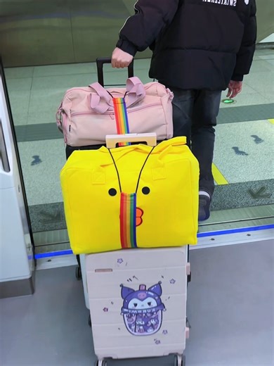 Multi Use Strong Adjustable Luggage Connector Straps For Suitcases Rainbow Travel Straps Secure Organize Anti Theft Straps#PackingTips #traveltok #TravelHacks