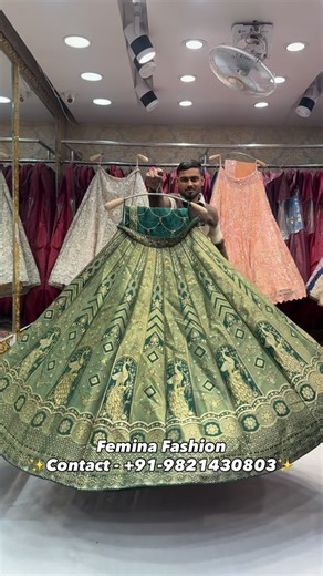 Femina Fashion | Bring your dream look to life 🌸 Designer Bollywood-style lehengas only at Femina Fashion 💫 📍 Chandni Chowk | V-397, Naya Katra 📞... | Instagram