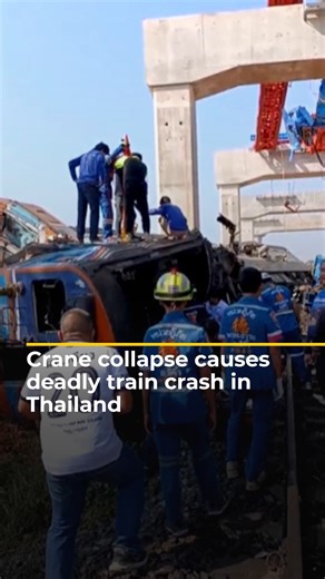 At least 29 people were killed and dozens injured after a construction crane collapsed onto a passenger train in northeast Thailand, causing it to derail and catch fire. Rescuers have been trying to free passengers trapped inside the train. | Al Jazeera English